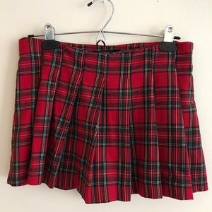 Plaid skort